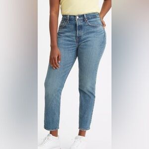 Levi's Women's Light Blue Wedgie Iconic Fit Straight-Leg Jeans Size 25